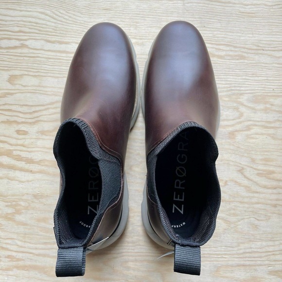 Cole Haan Men\'s 4.Zerogrand Chelsea Waterproof Size 10.5 M C31879 Earthen/Ivory main image 5